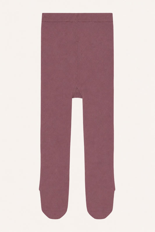 Foxie Strumpfhose von Hust & Claire in Old Rose, innen Bambusviskose, aussen Wolle