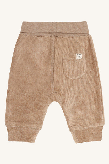 Baby-Bundhose aus Veloursstoff mit elastischem Bund, Rückansicht