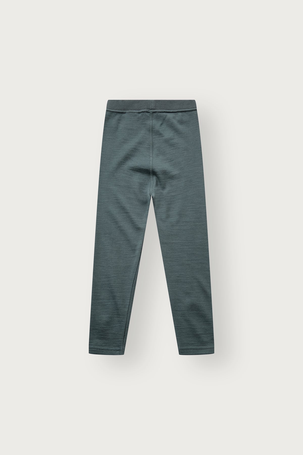 Rückansicht der Laki Leggings in Balsam Green mit elastischem Bund für viel Bewegungsfreiheit
