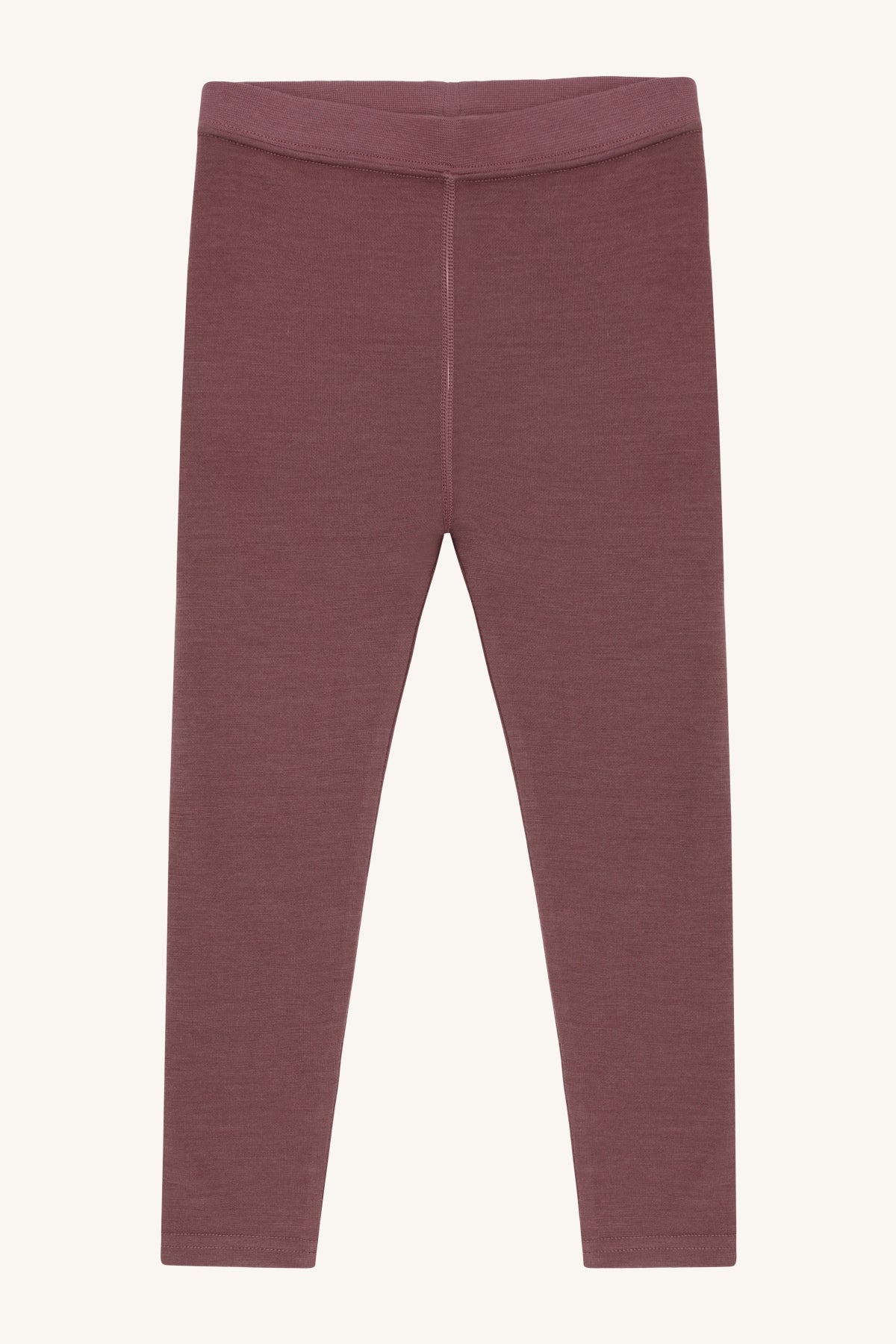 Laki Leggings von Hust & Claire in Old Rose, Vorderansicht mit weichem Wolle-Bambus-Stoff