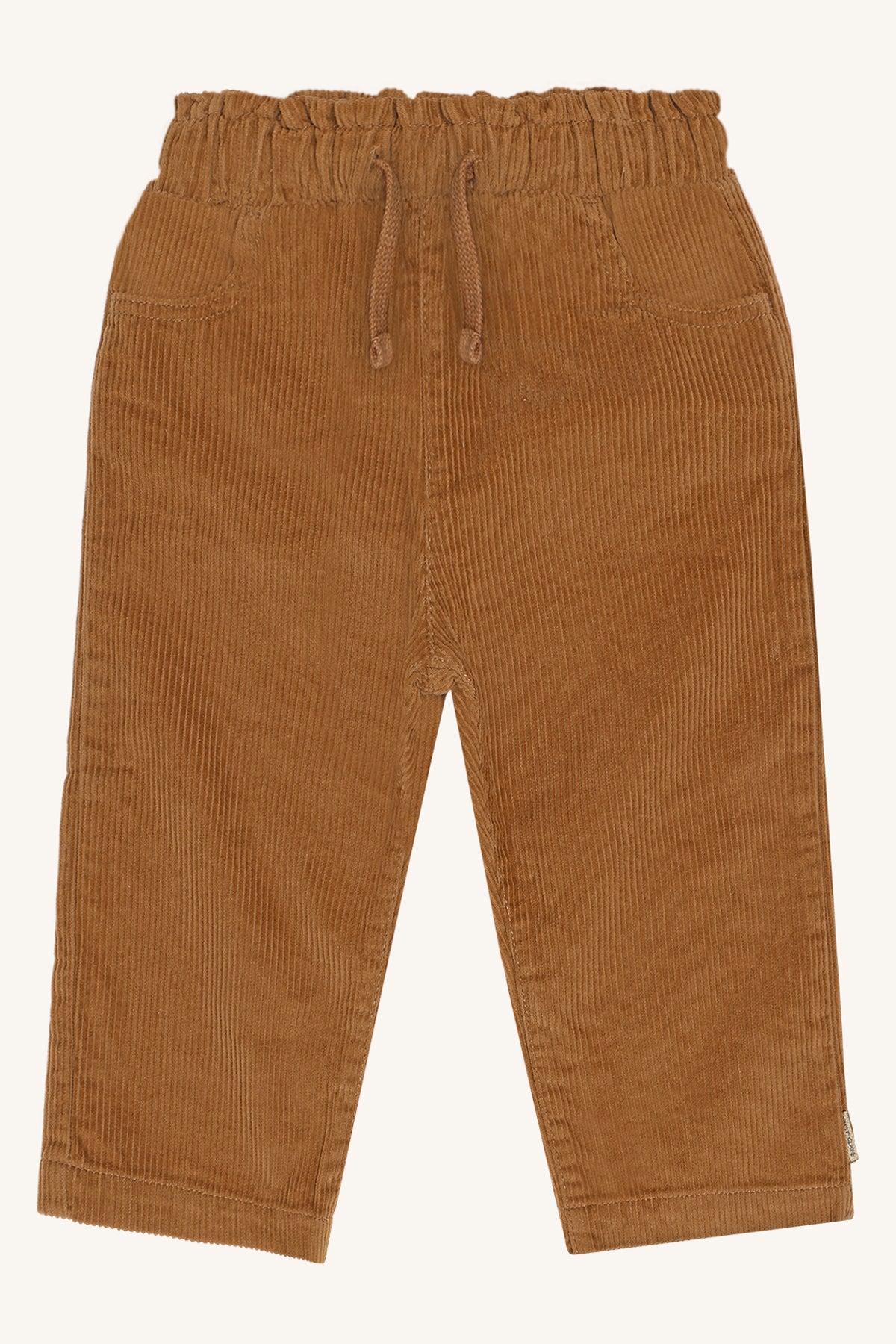 Rostbraune Cordhose für Kinder mit elastischem Bund