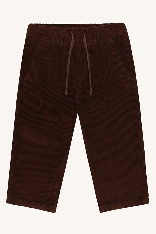 Trevor Baumwolle Kinder-Cordhose in Soil, Vorderansicht