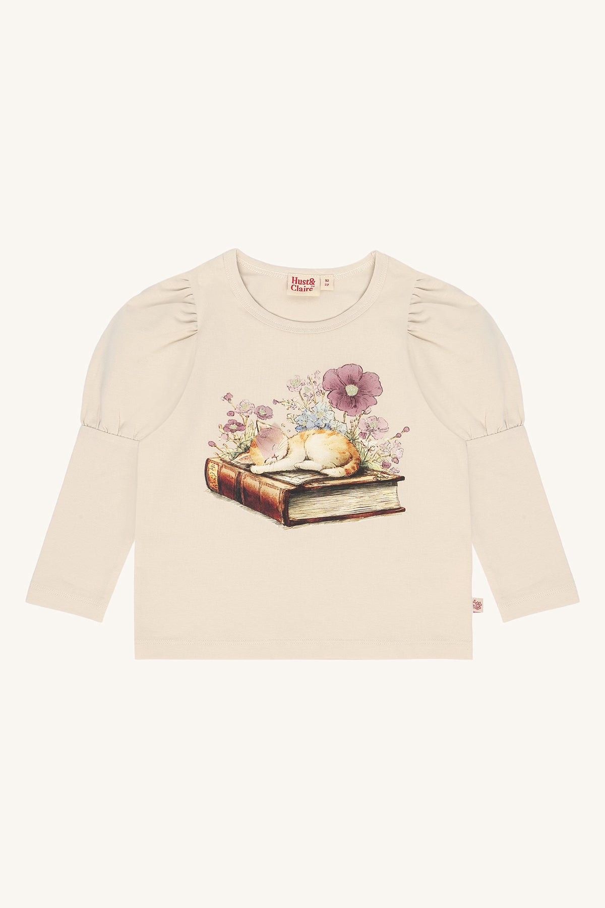 Alma Book Cat Langarmshirt in French Oak, Vorderansicht