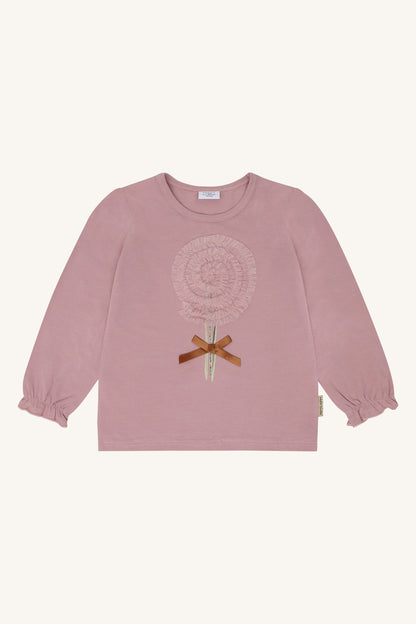 Alma Swirl Langarmshirt in Heather, Vorderansicht