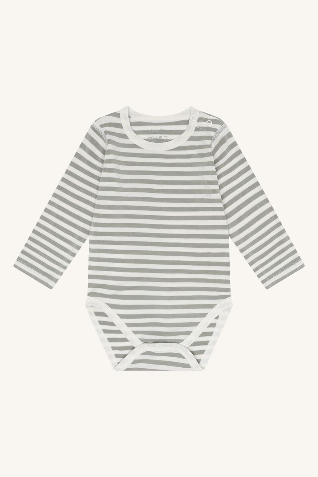 Hust&Claire Baby Body aus Bambus Viskose gestreift in Grau Weiss im Bärechind Winterthur, Zürich, Schweiz