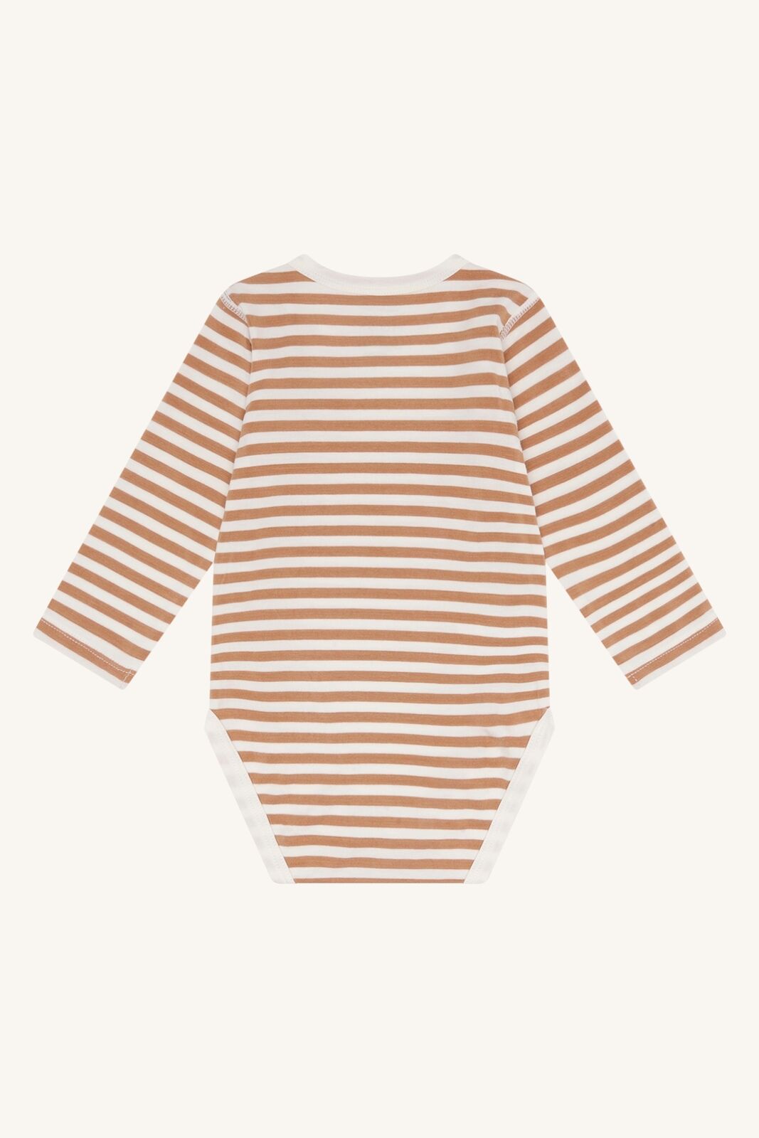 Hust&Claire gestreifter Baby Body in Terracotta kaufen im Bärechind Winterthur, Zürich, Schweiz