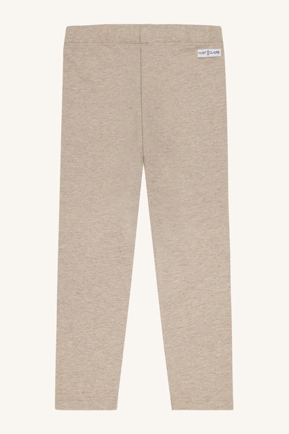 Gefütterte Leggings aus 97% Bio-Baumwolle, aufgeraute Oberfläche für angenehme Wärme