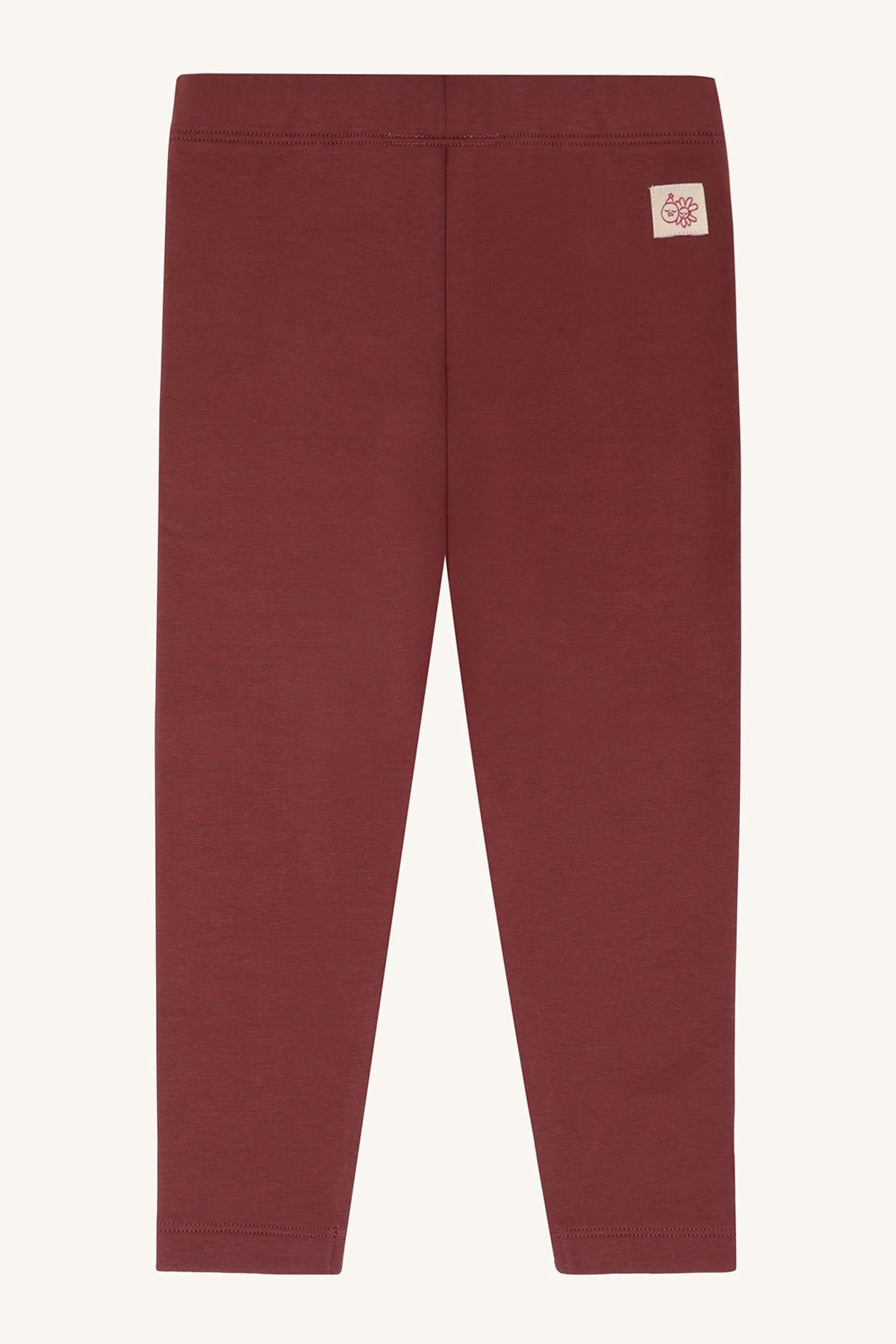 Gefütterte Leggings aus 97% Bio-Baumwolle, aufgeraute Oberfläche für angenehme Wärme