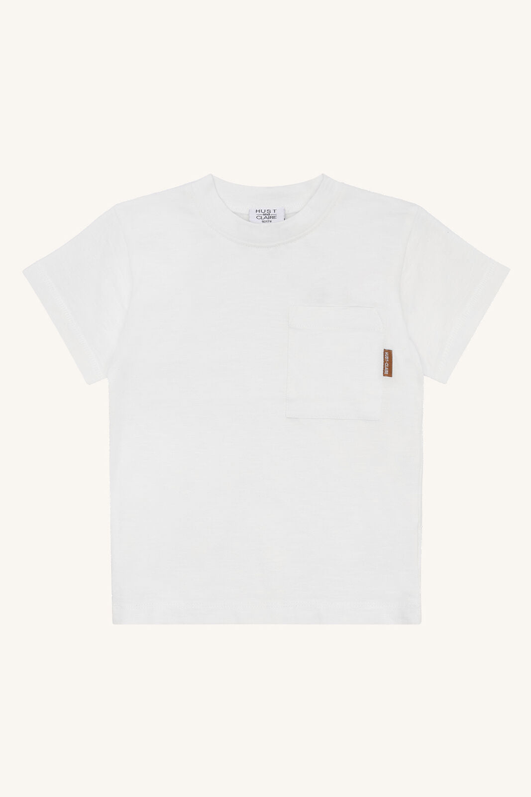Hust&Claire T Shirt aus Baumwolle in Weiss mit Brusttasche im Bärechind Winterthur, Zürich, Schweiz