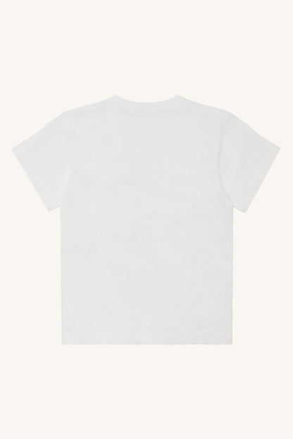 Hust&Claire weisses Kinder T Shirt Rückseite im Bärechind Winterthur, Zürich, Schweiz