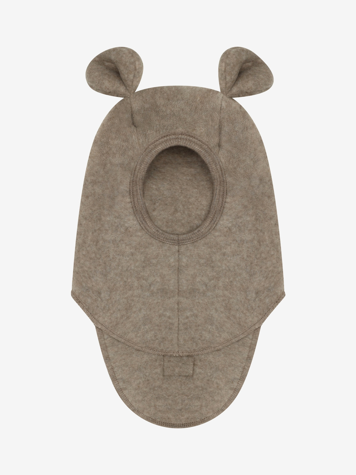 Huttelihut Merino Schlupfmütze mit Bärenohren in der Farbe Brown, Vorderansicht