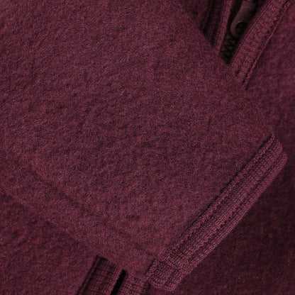 Detailansicht der Merino Wollfleece Jacke aus dem Bärechind Sortiment