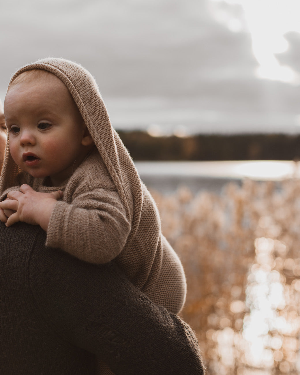 Hvid Cocoon Sand aus Merinowolle für Babys, erhältlich bei Bärechind