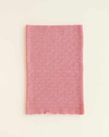 Hvid Gigi Loop Schlauchschal aus 100% mulesingfreier Merinowolle in Bubblegum Rosa, erhältlich bei Bärechind