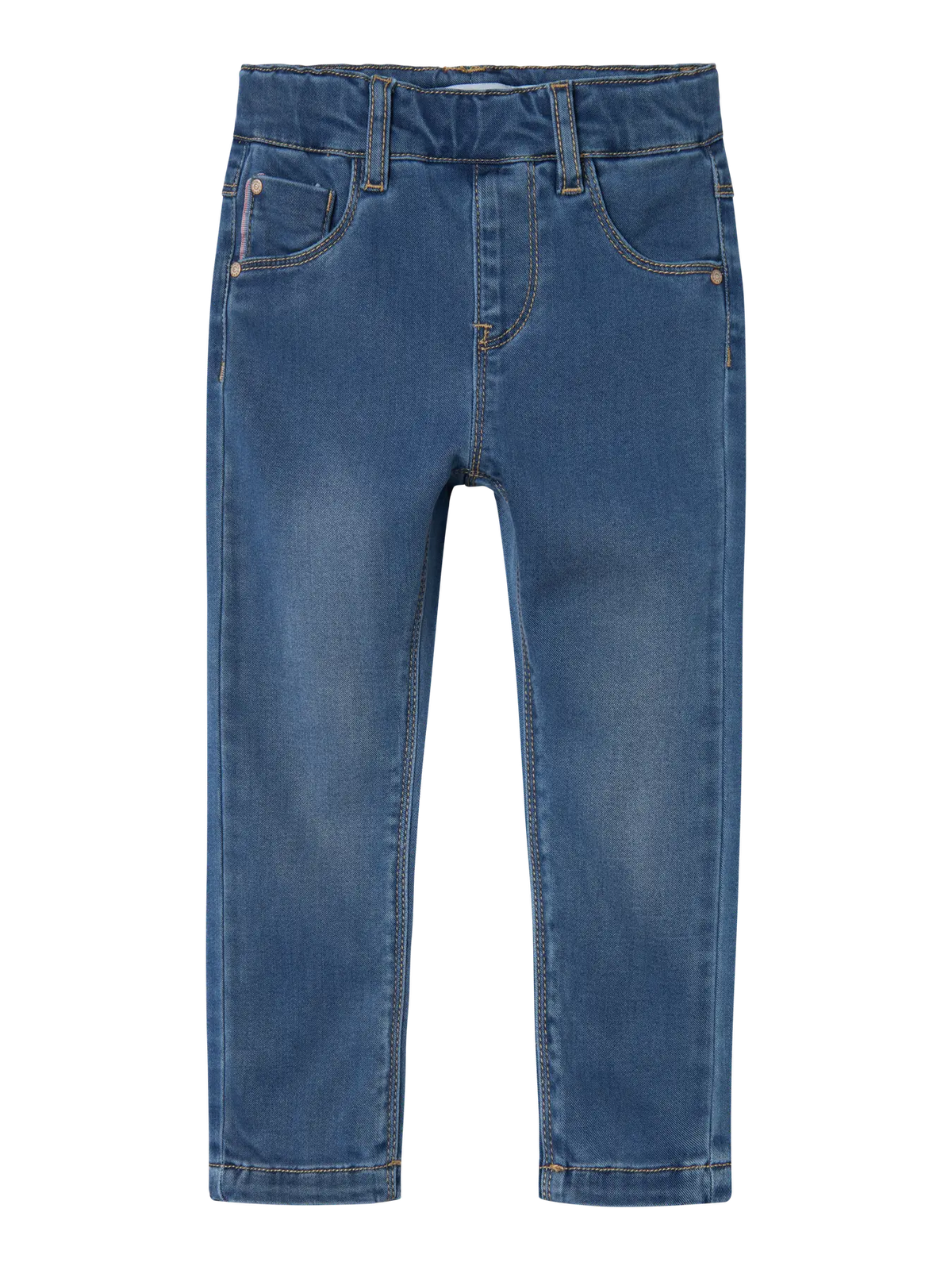  NAME IT Kinder Jeans in mittelblauer Waschung mit Slim Fit, im Bärechind Winterthur Zürich Schweiz erhältlich