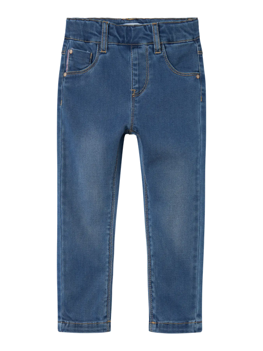  NAME IT Kinder Jeans in mittelblauer Waschung mit Slim Fit, im Bärechind Winterthur Zürich Schweiz erhältlich