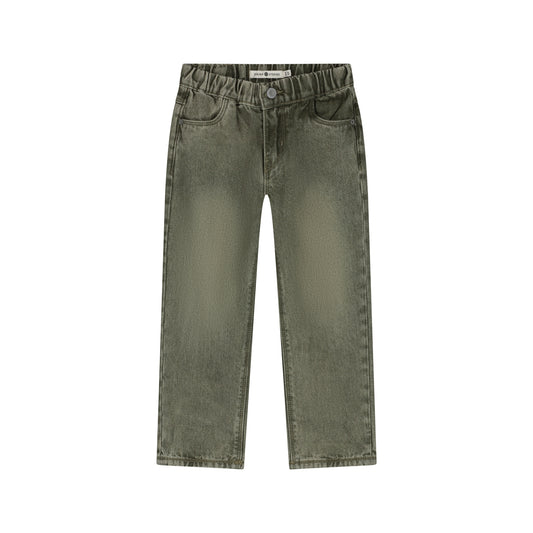 Jeans Wide Fit in Army, Vorderansicht