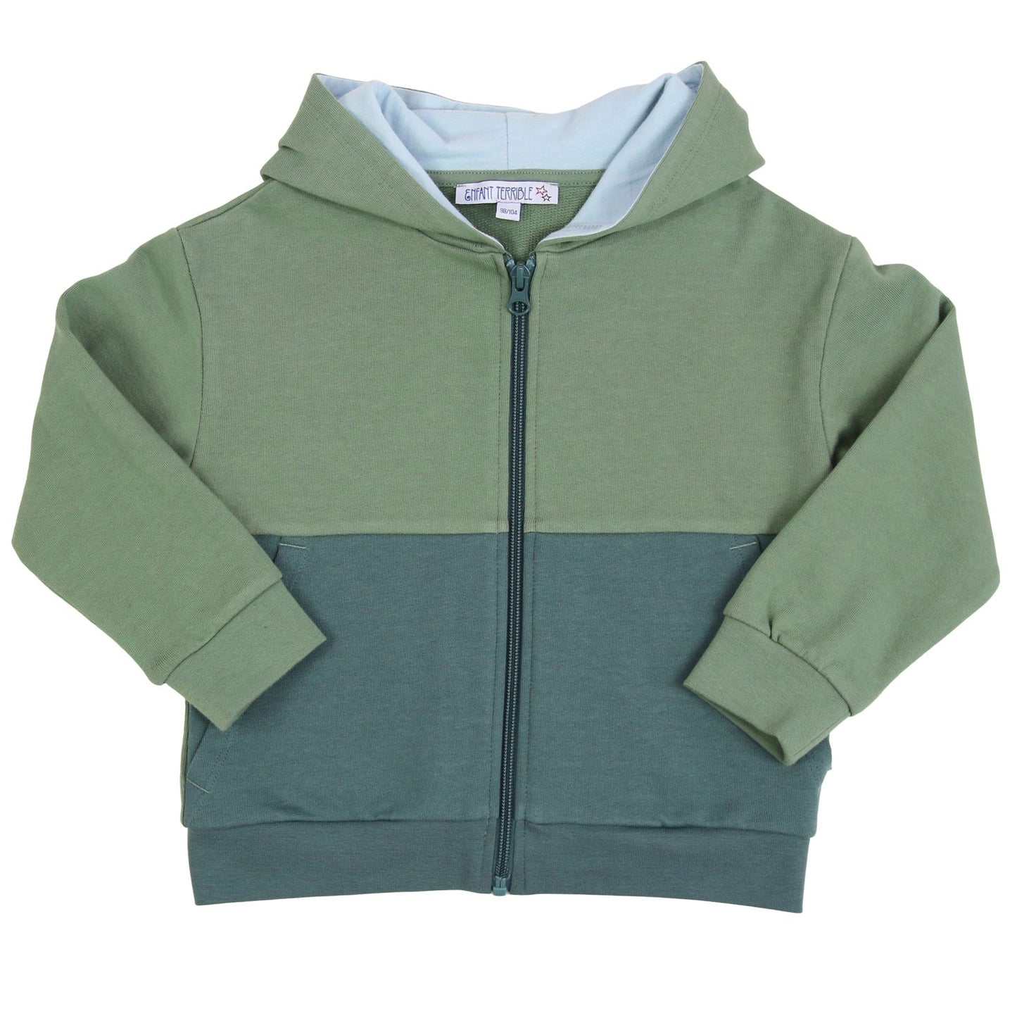 Ungefuetterte Kapuzenjacke aus Bio-Baumwolle von Enfant Terrible im Bärechind Winterthur Zürich Schweiz.