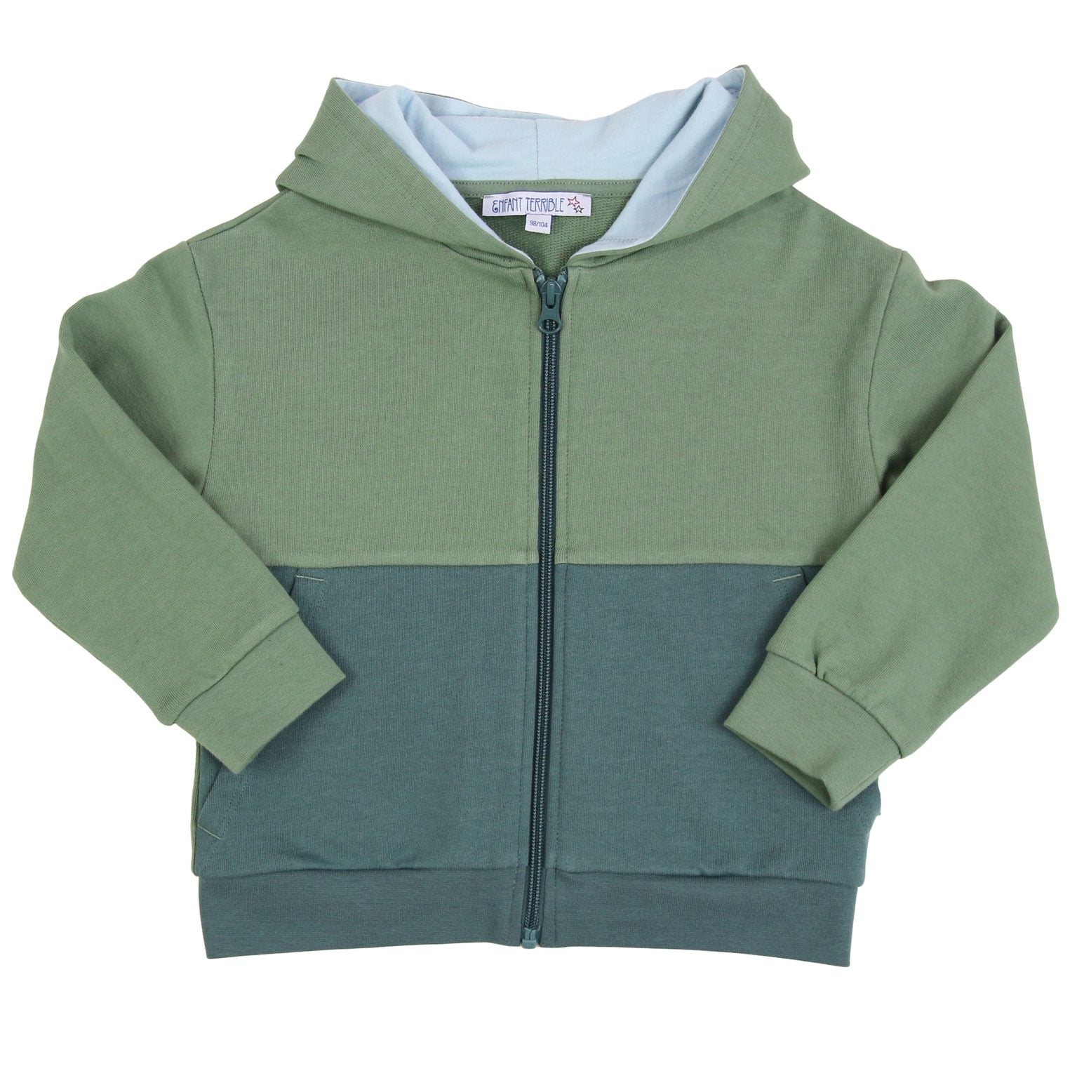 Ungefuetterte Kapuzenjacke aus Bio-Baumwolle von Enfant Terrible im Bärechind Winterthur Zürich Schweiz.