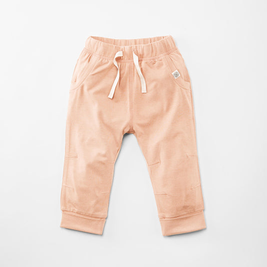 Kinder Jogginghose in Apricot mit elastischem Bund