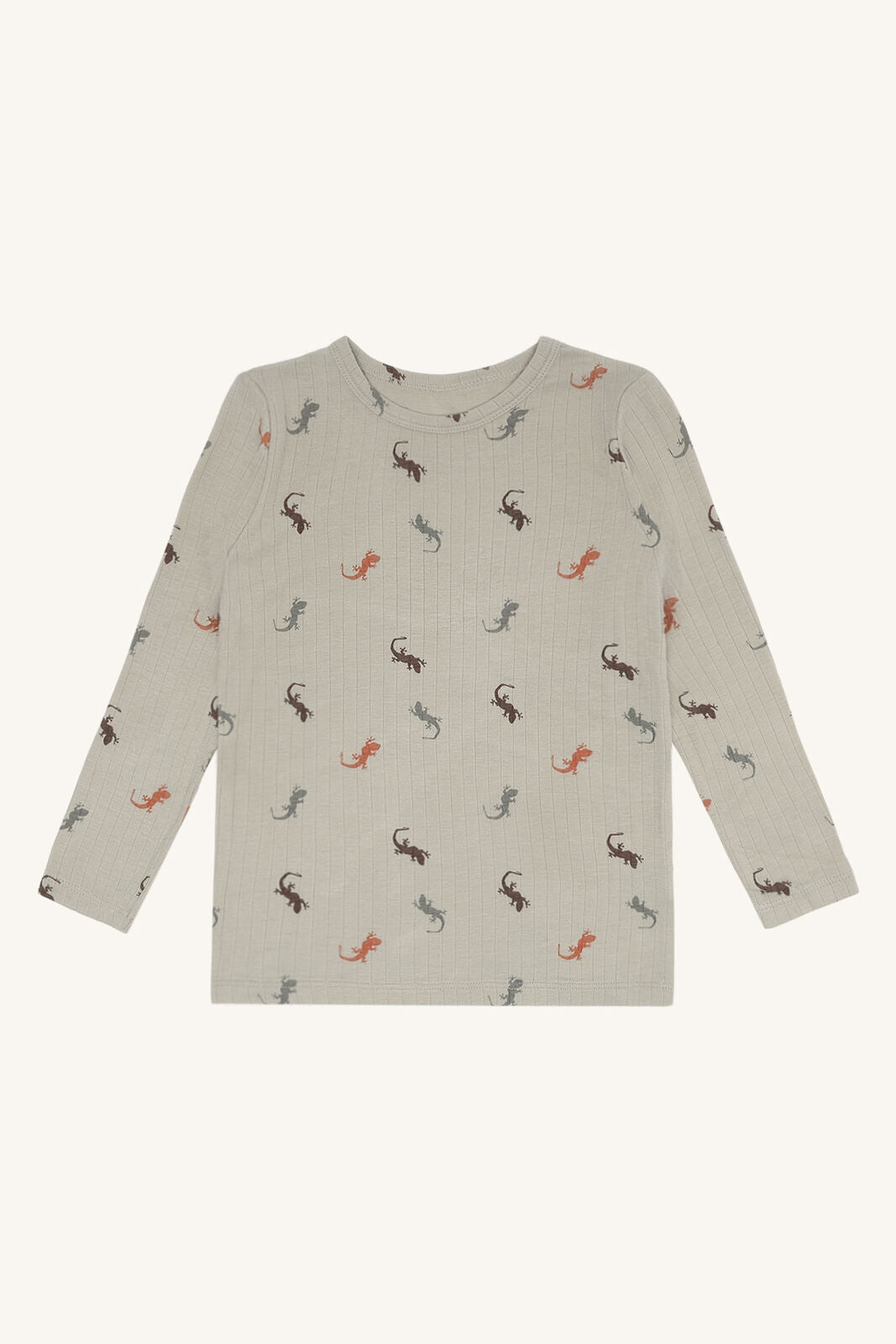 Kinder Langarmshirt mit Tiermotiv aus Bio-Baumwolle in Grau im Bärechind Winterthur