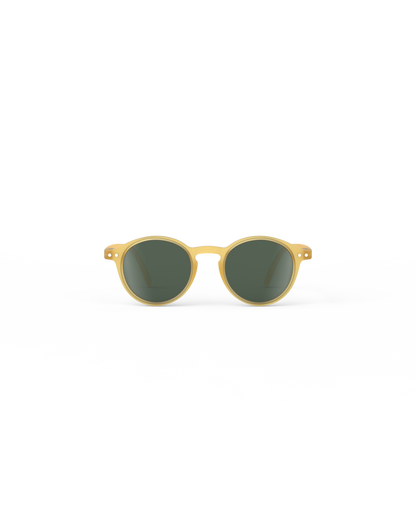 IZIPIZI Kinder Sonnenbrille Honey Yellow für 3–5 Jahre Vorderansicht – erhältlich bei Bärechind Winterthur Zürich Schweiz