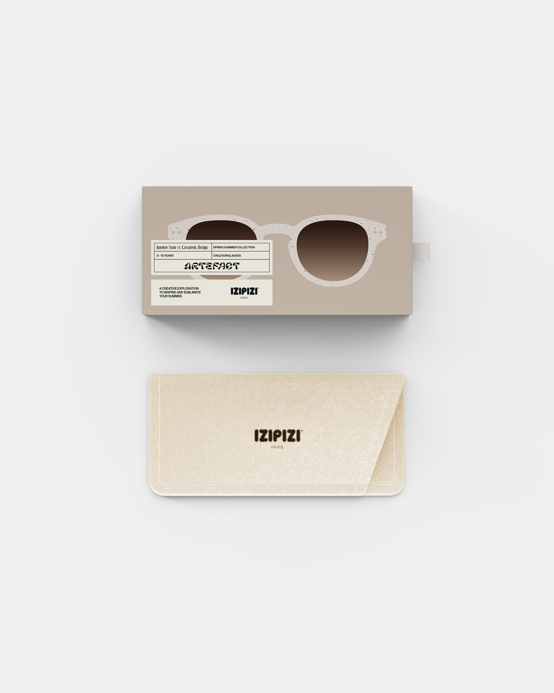 Izipizi Kinder Sonnenbrille ceramic beige mit Etui Bärechind Winterthur Zürich Schweiz kaufen