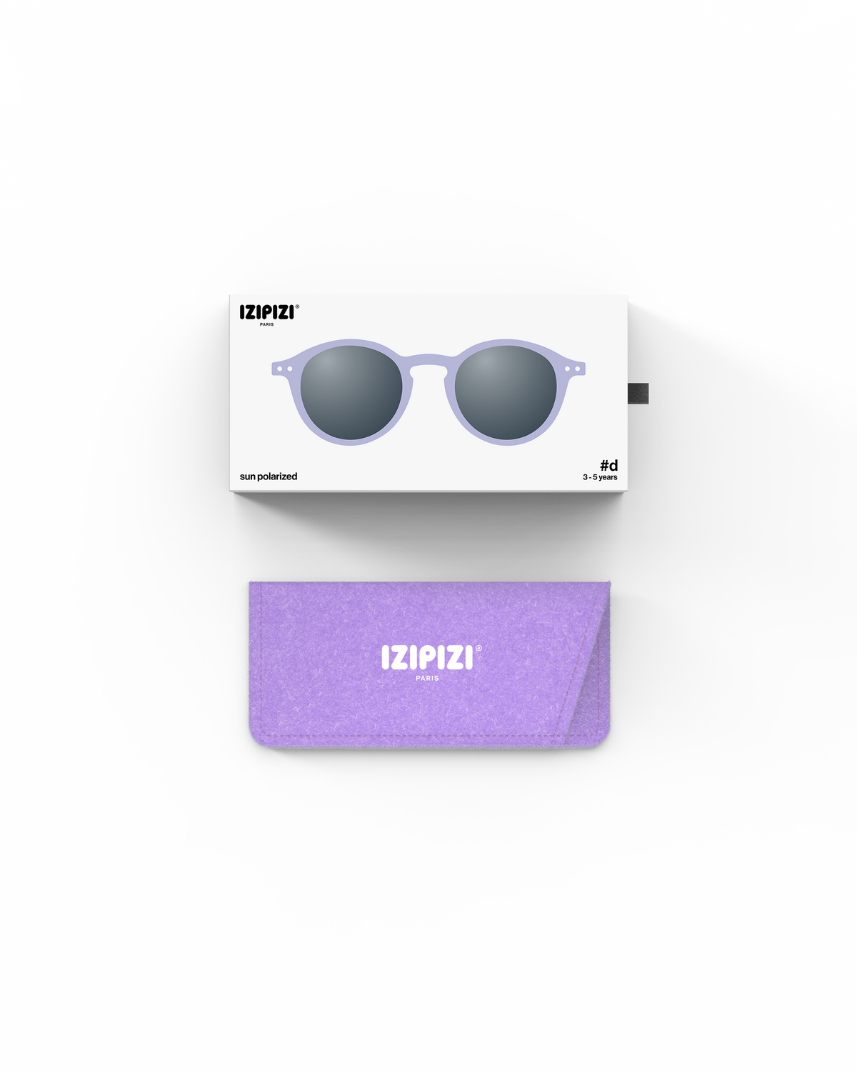 IZIPIZI Kinder Sonnenbrille Lavender mit Etui und Verpackung für 3–5 Jahre – erhältlich bei Bärechind Winterthur Zürich Schweiz