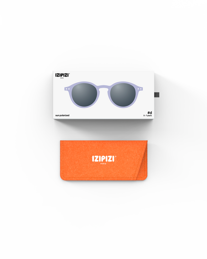 IZIPIZI Kinder Sonnenbrille Lavender mit Verpackung und Etui – erhältlich bei Bärechind Winterthur Zürich Schweiz