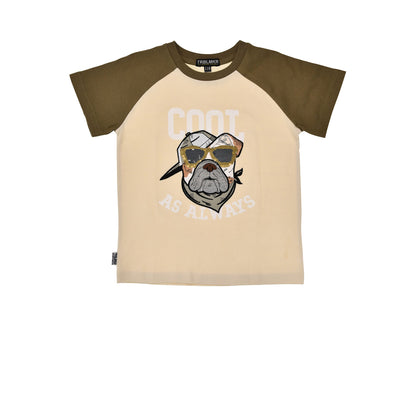 Kinder T-Shirt mit cooler Bulldogge und Sonnenbrille von Bondi – Jungen Shirt bei Bärechind Kinderladen Winterthur Schweiz