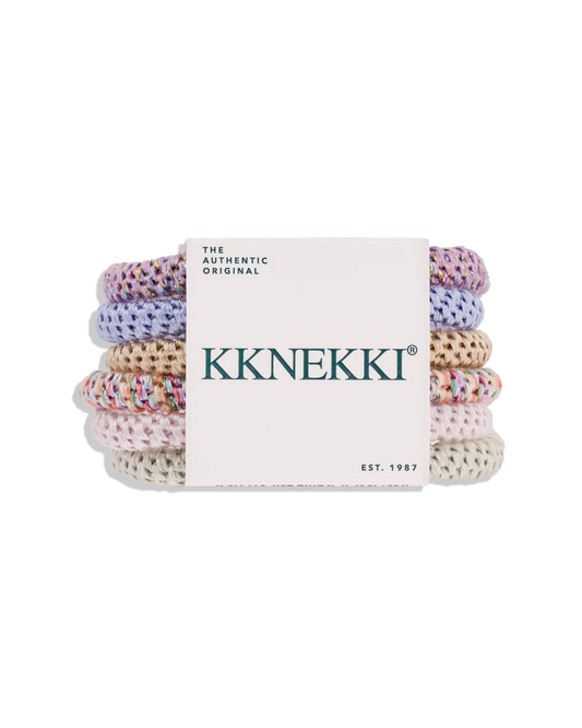 KKNEKKI Slim Haargummi Bundle 6 Stück bunt pastell – erhältlich bei Bärechind Winterthur Zürich Schweiz