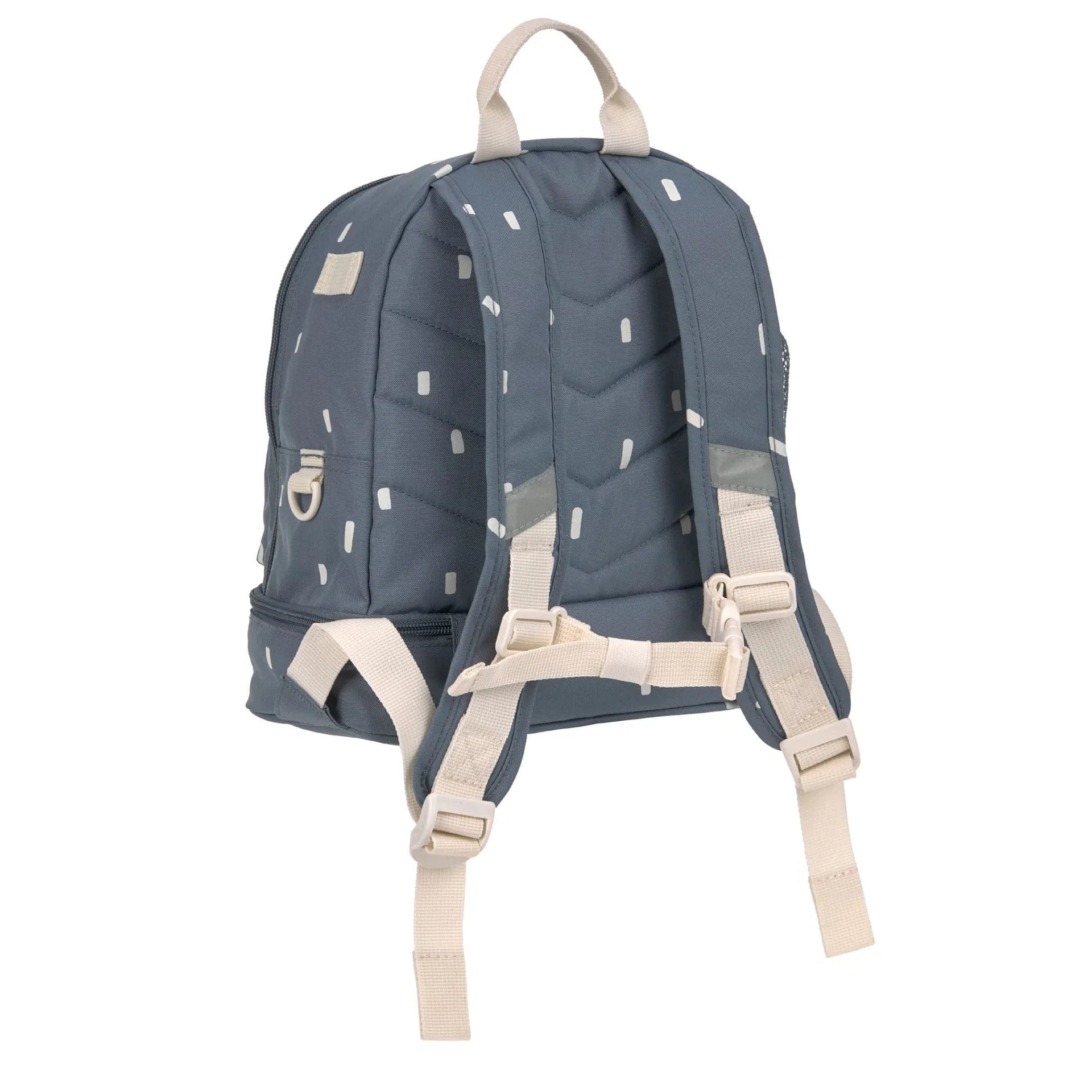 Rückansicht vom LÄSSIG Kindergartenrucksack Mini Happy Prints mit Schultergurten im Bärechind Winterthur
