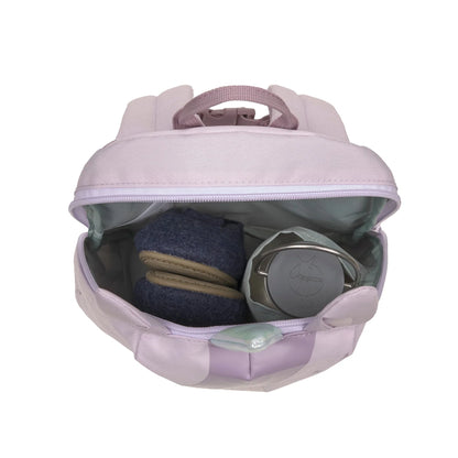 Lässig Kinderrucksack Tiny Team Einhorn, Rückansicht mit gepolsterten Trägern