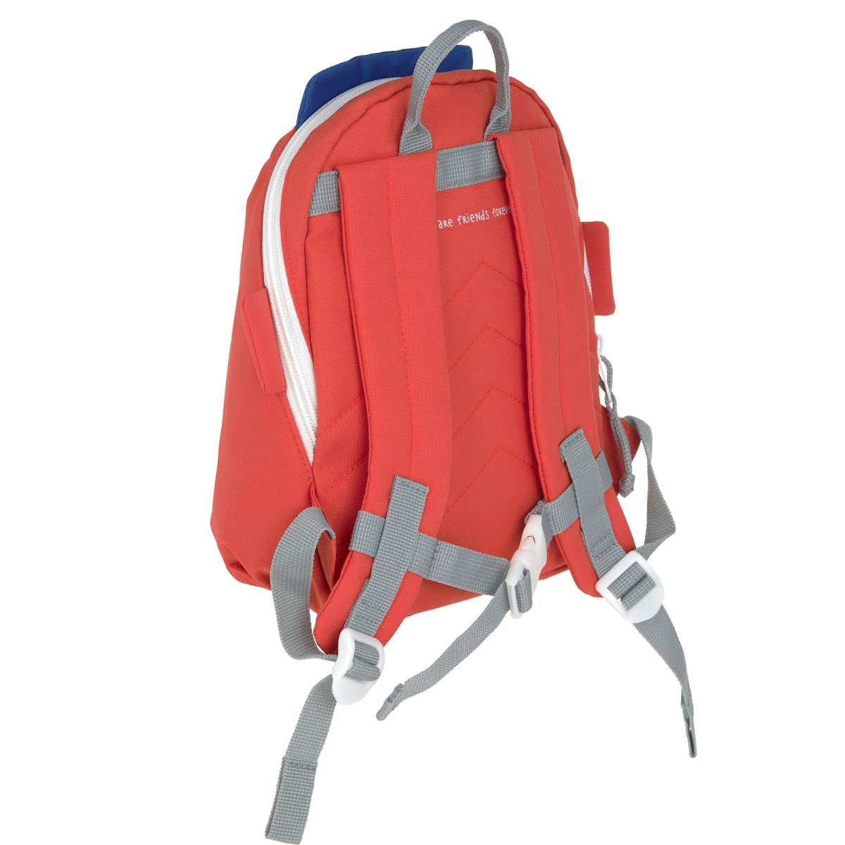 Kind trägt den Lässig Kinderrucksack Tiny Team Feuerwehrauto bei Bärechind