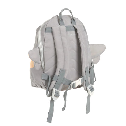 Lässig Kinderrucksack Tiny Team Flugzeug, Rückansicht mit gepolsterten Trägern