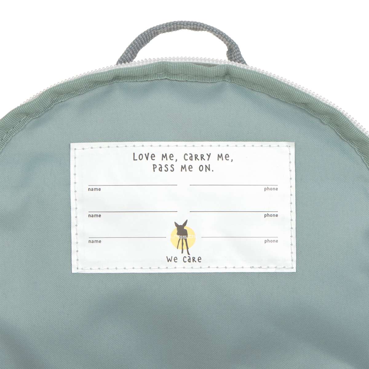 Lässig Kinderrucksack Tiny Team Flugzeug, Rückansicht mit gepolsterten Trägern