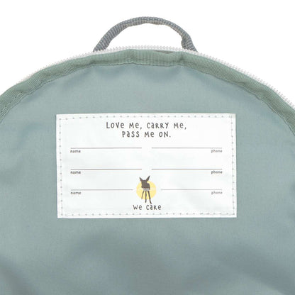 Lässig Kinderrucksack Tiny Team Flugzeug, Rückansicht mit gepolsterten Trägern