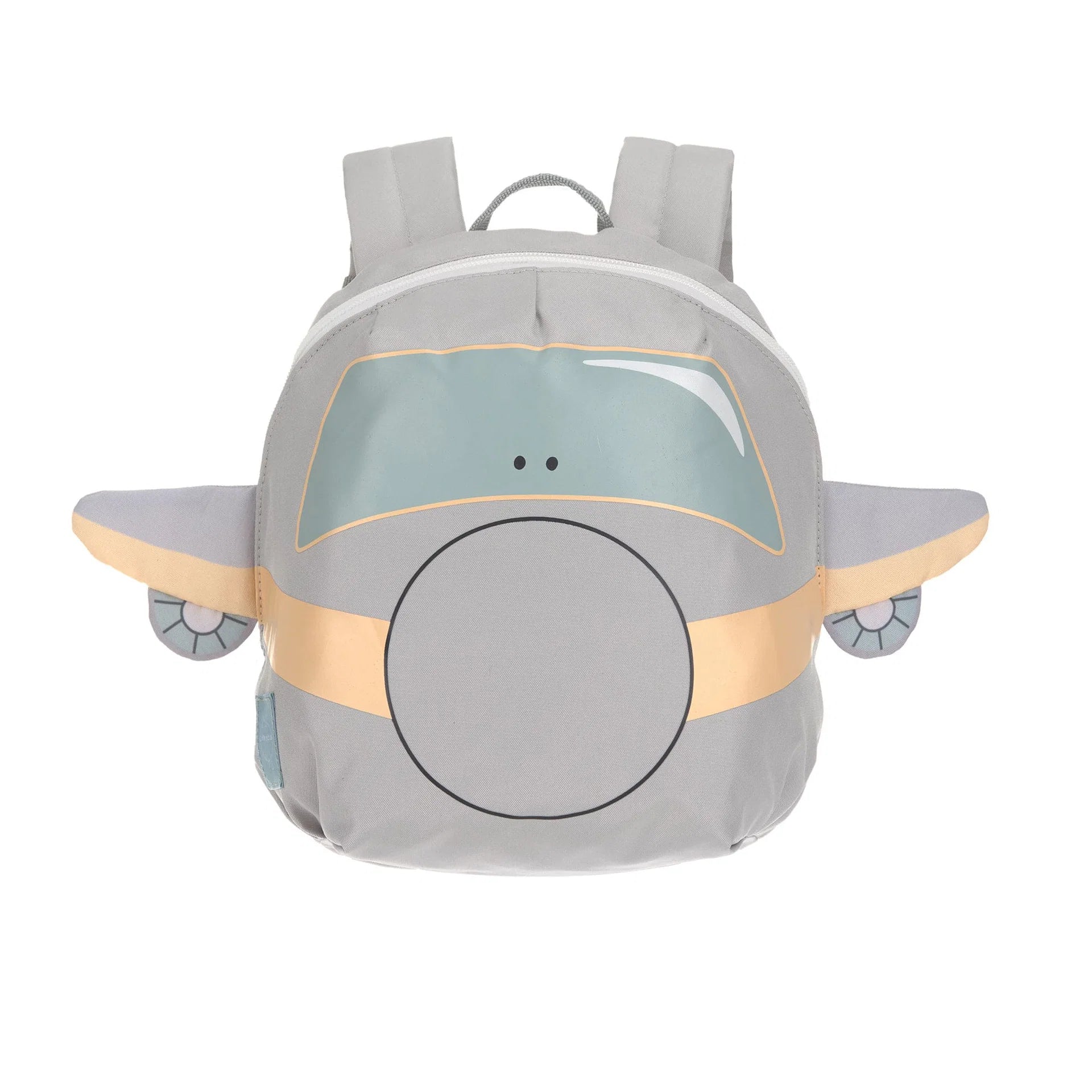 Lässig Kinderrucksack Tiny Team Flugzeug, Vorderansicht