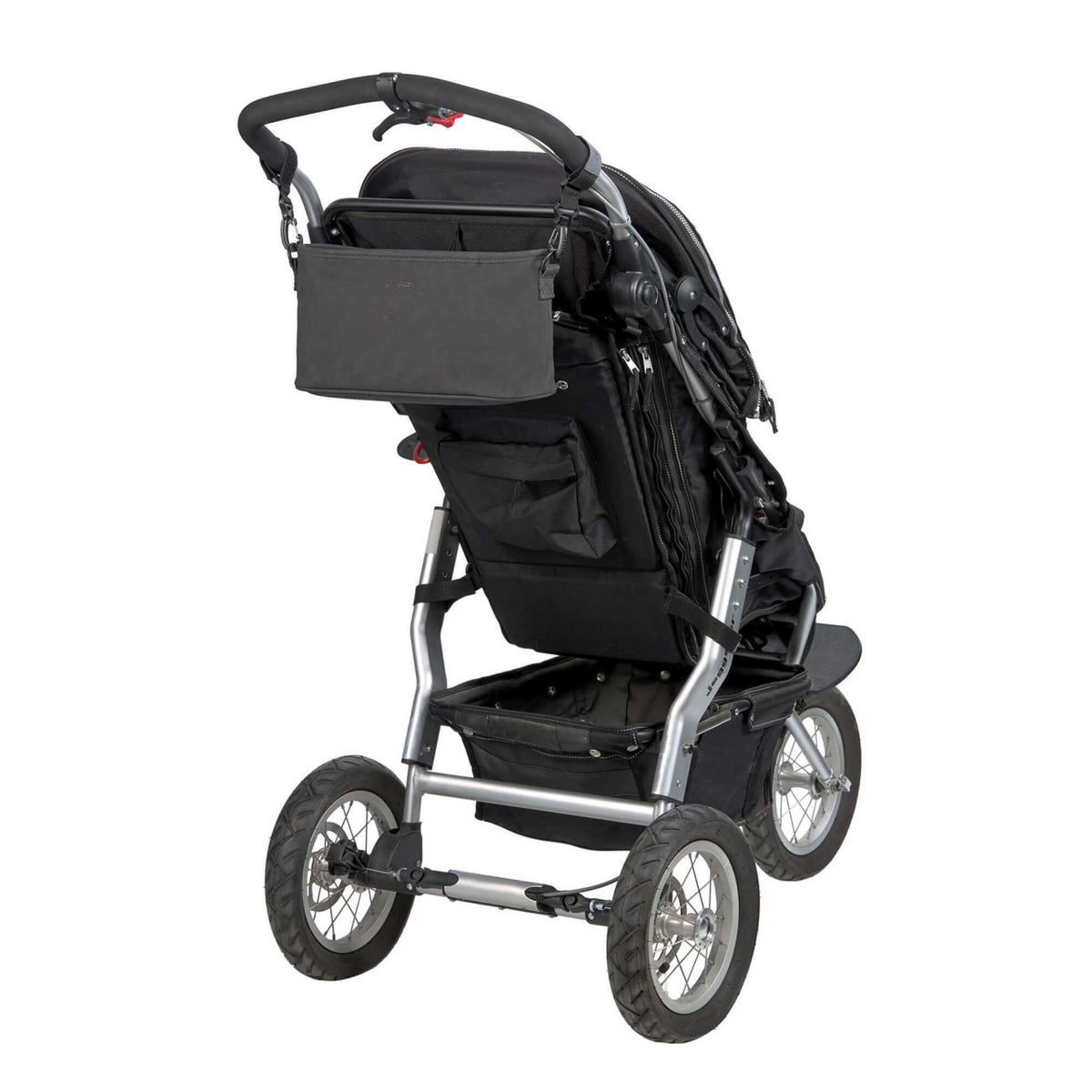 Detailansicht des Lässig Kinderwagen Organizers in Anthrazit
