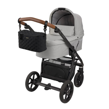 Lässig Kinderwagen Organizer Enoa in Schwarz am Kinderwagen bei Bärechind