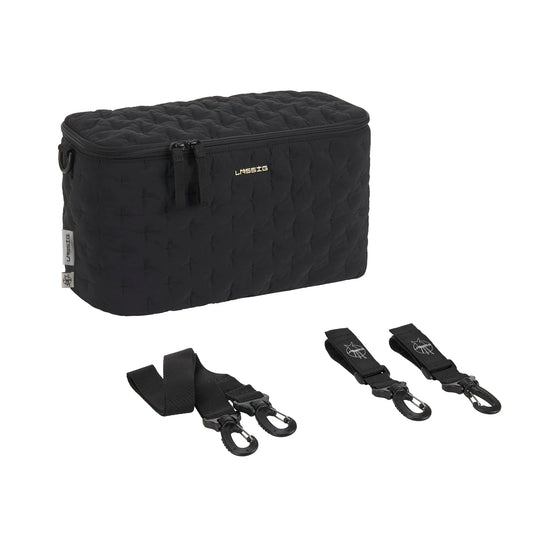 Lässig Kinderwagen Organizer Enoa in Schwarz mit Befestigungshaken