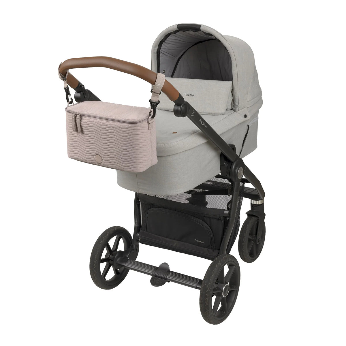 Lässig Kinderwagen Organizer Enoa in Mushroom am Kinderwagen bei Bärechind