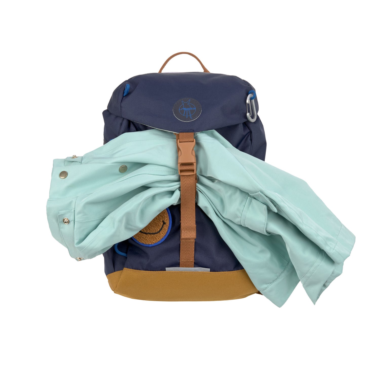 Lässig Wanderrucksack in Navy mit herausnehmbarer Sitzunterlage, praktisch für Pausen unterwegs, im Bärechind Winterthur.