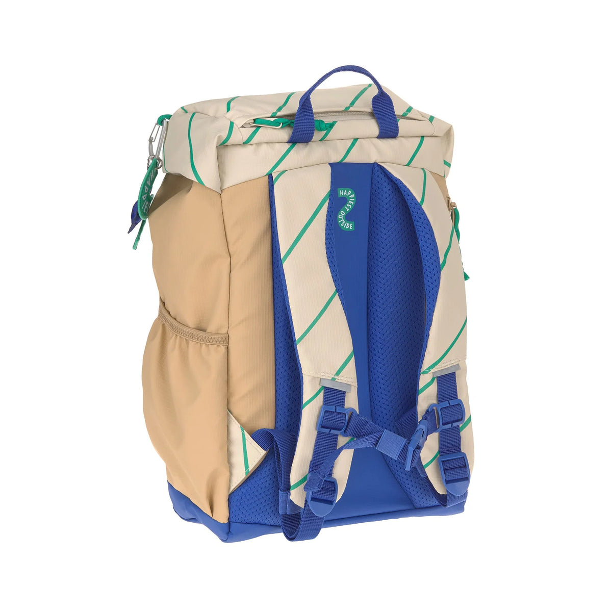 Lässig Wanderrucksack Happy Trails Frosch mit gepolstertem Tragesystem und Brustgurt für Kinder, erhältlich im Bärechind Winterthur.
