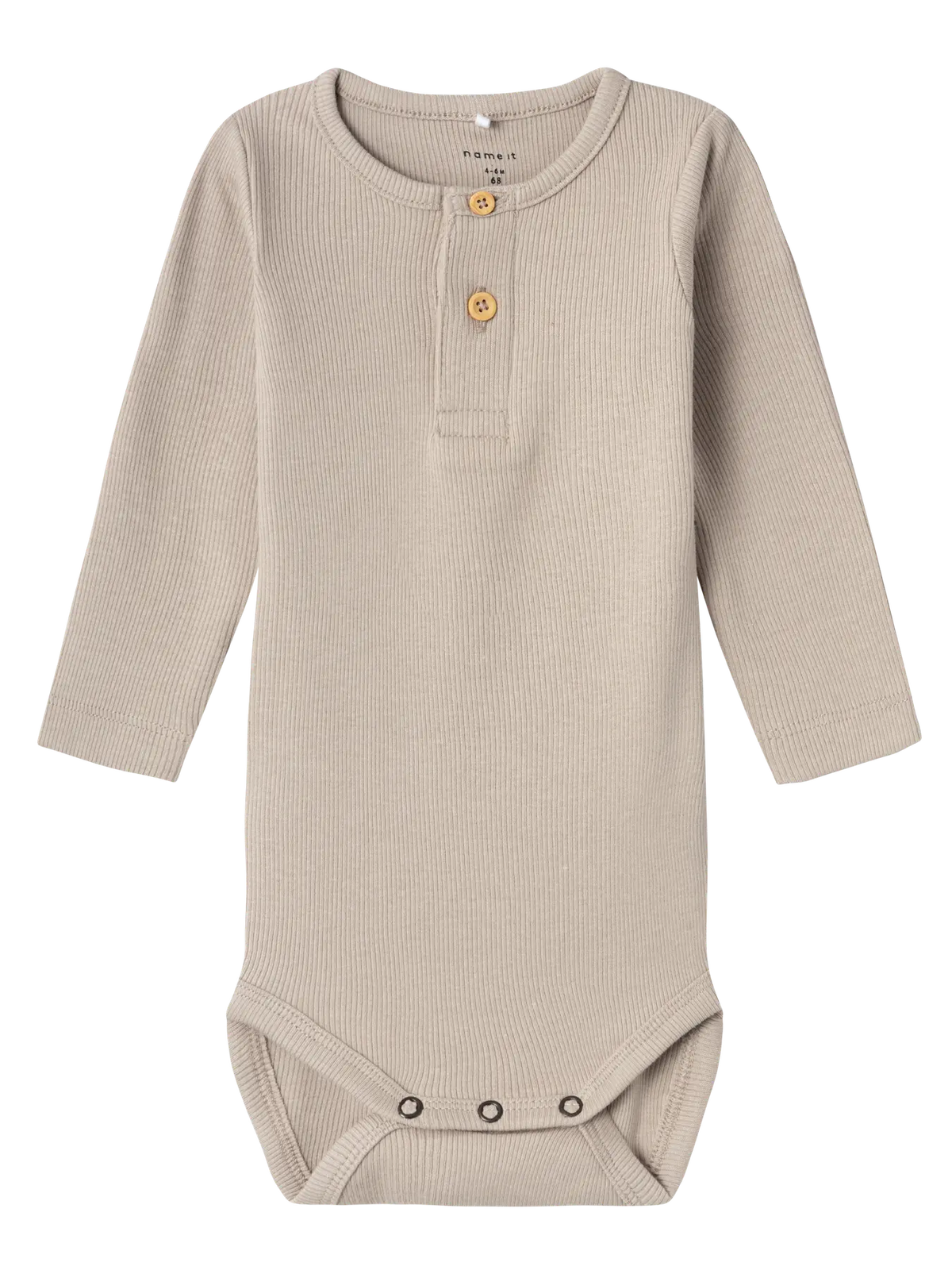 Langarm Body in Pure Cashmere von name it – frontal fotografiert, erhältlich im Bärechind in Winterthur