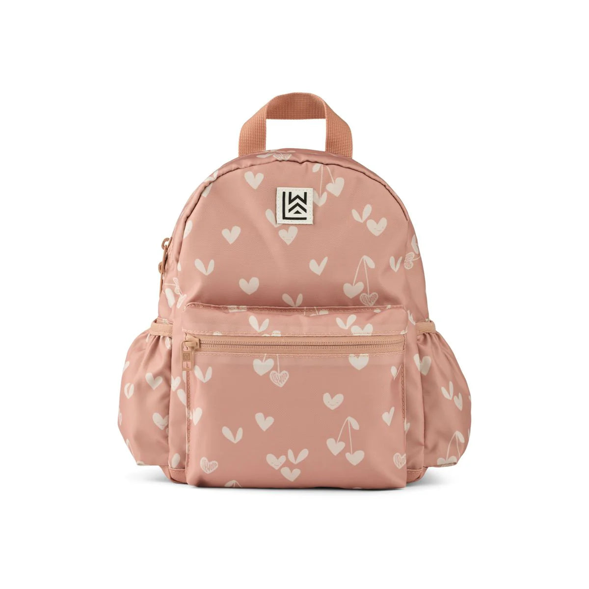 Liewood Andreas Kinder-Rucksack mit Sweethearts-Herzmuster – erhältlich im Bärechind Winterthur, Zürich, Schweiz.