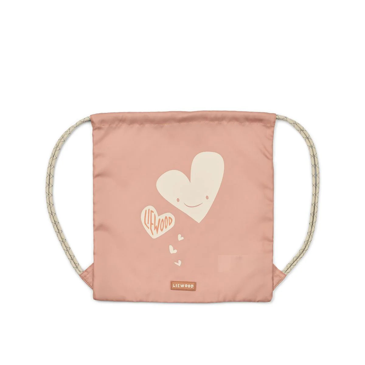 Liewood Danella Turnbeutel mit Herz Motiv Hearts Pale Tuscany – erhältlich bei Bärechind Kinderladen in Winterthur, Zürich Schweiz.