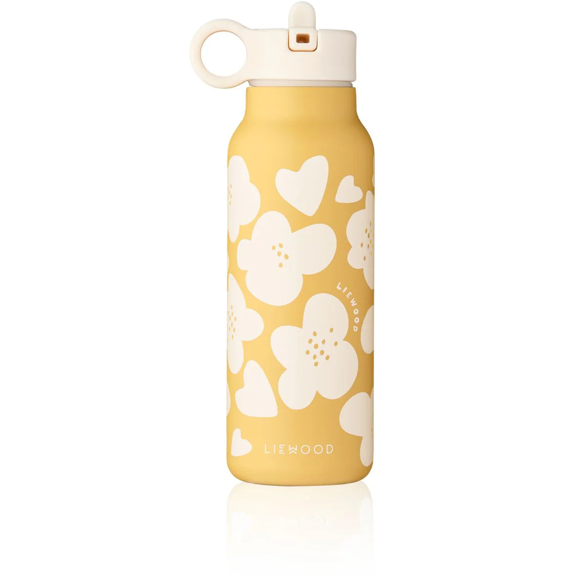 Liewood Falk Edelstahl Kinder-Trinkflasche mit Blumenmuster – nachhaltige Kinderprodukte bei Bärechind Winterthur, Zürich Schweiz.