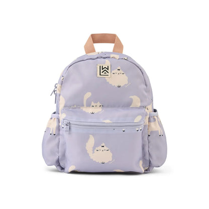 Liewood Kinder Rucksack mit Katzen Motiv in Lila für Kindergarten und Ausflüge im Bärechind Winterthur