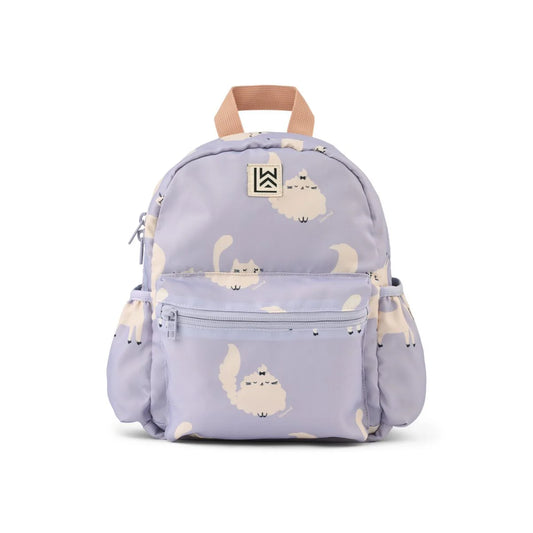 Liewood Kinder Rucksack mit Katzen Motiv in Lila für Kindergarten und Ausflüge im Bärechind Winterthur